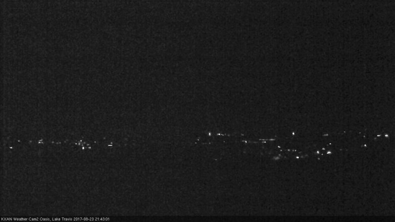 Lake Travis webcam, August 23, 2017 9:05 PM CT