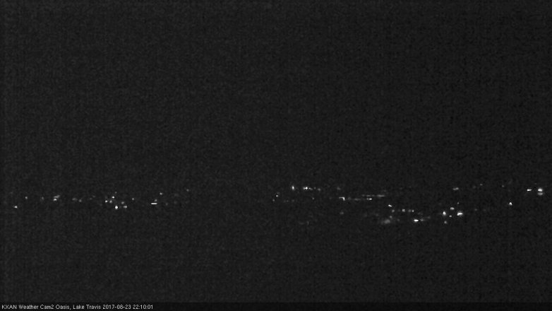 Lake Travis webcam, August 23, 2017 9:15 PM CT
