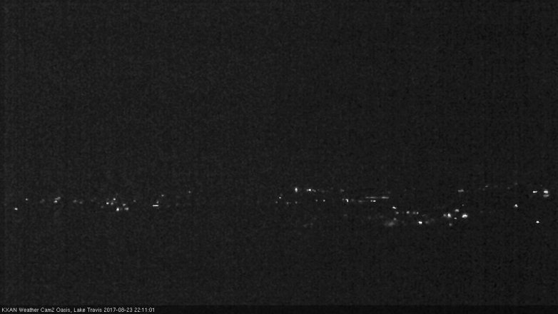 Lake Travis webcam, August 23, 2017 9:40 PM CT