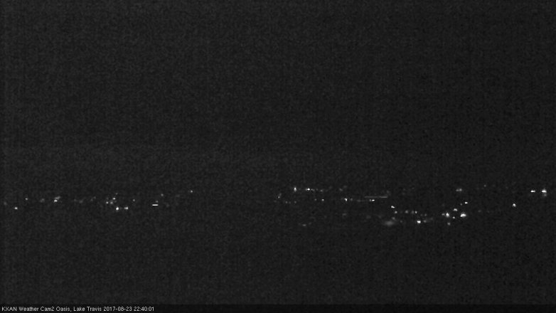 Lake Travis webcam, August 23, 2017 9:45 PM CT
