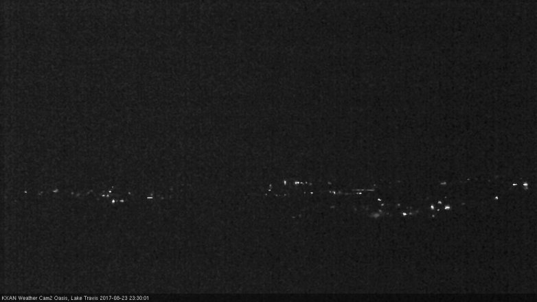 Lake Travis webcam, August 23, 2017 10:45 PM CT