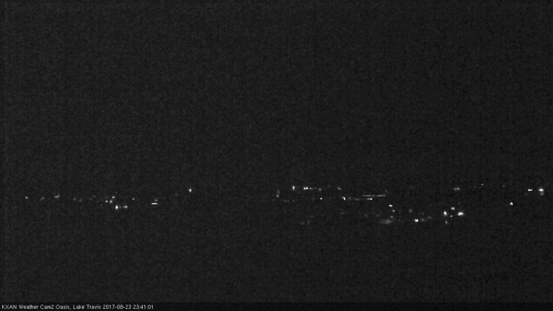 Lake Travis webcam, August 23, 2017 10:55 PM CT
