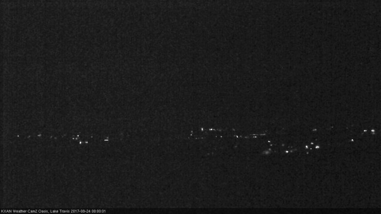 Lake Travis webcam, August 23, 2017 11:05 PM CT
