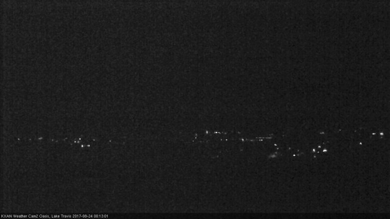 Lake Travis webcam, August 23, 2017 11:30 PM CT