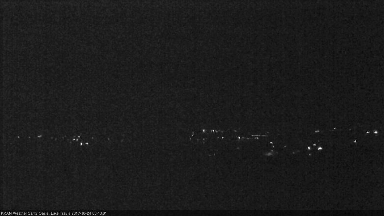 Lake Travis webcam, August 23, 2017 11:55 PM CT