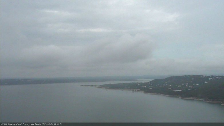 Lake Travis webcam, August 24, 2017 9:45 AM CT
