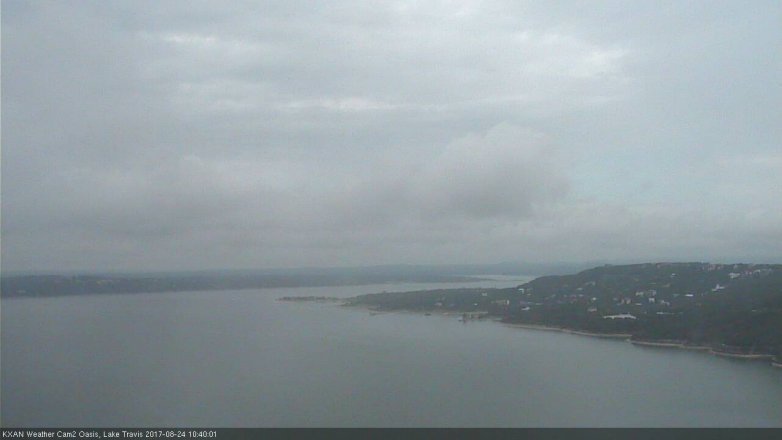Lake Travis webcam, August 24, 2017 10:00 AM CT