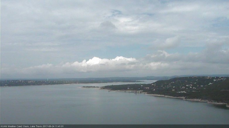 Lake Travis webcam, August 24, 2017 10:45 AM CT