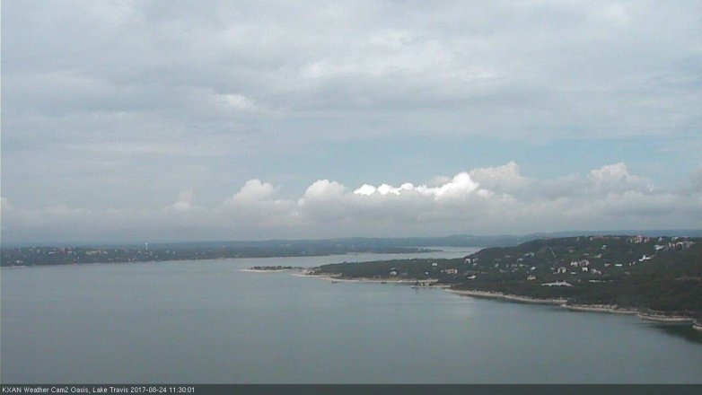 Lake Travis webcam, August 24, 2017 11:00 AM CT