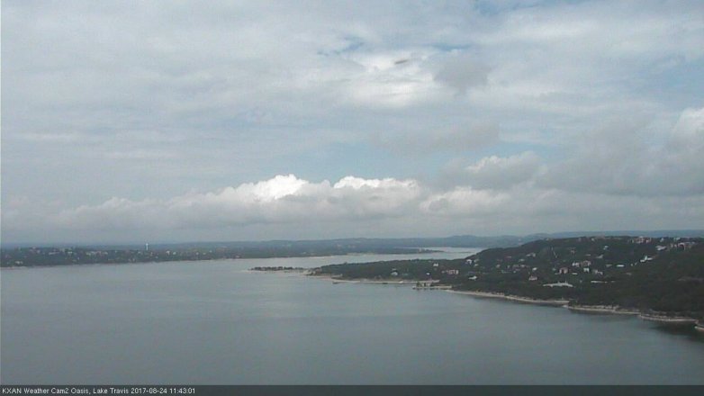 Lake Travis webcam, August 24, 2017 11:05 AM CT