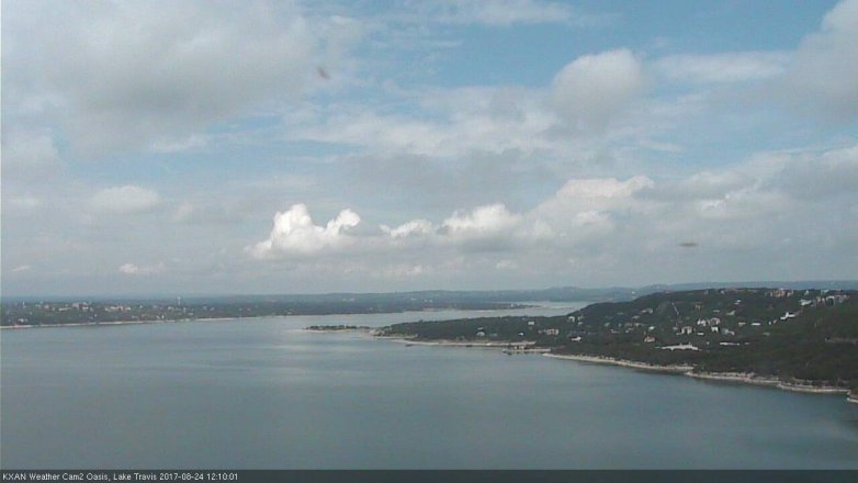 Lake Travis webcam, August 24, 2017 11:25 AM CT