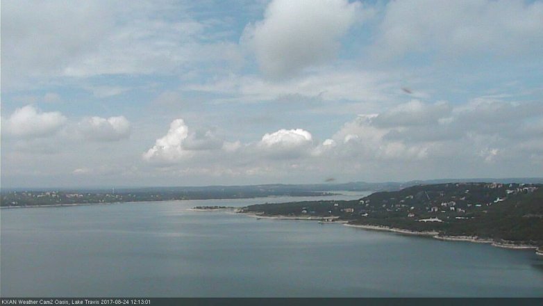 Lake Travis webcam, August 24, 2017 11:30 AM CT