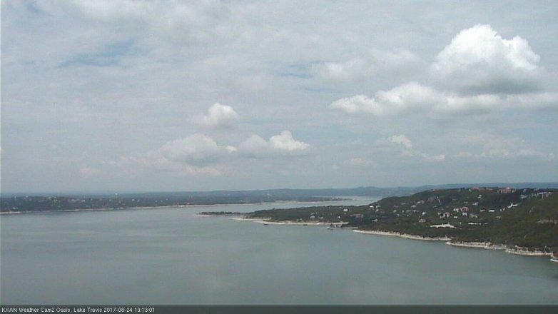 Lake Travis webcam, August 24, 2017 12:20 PM CT