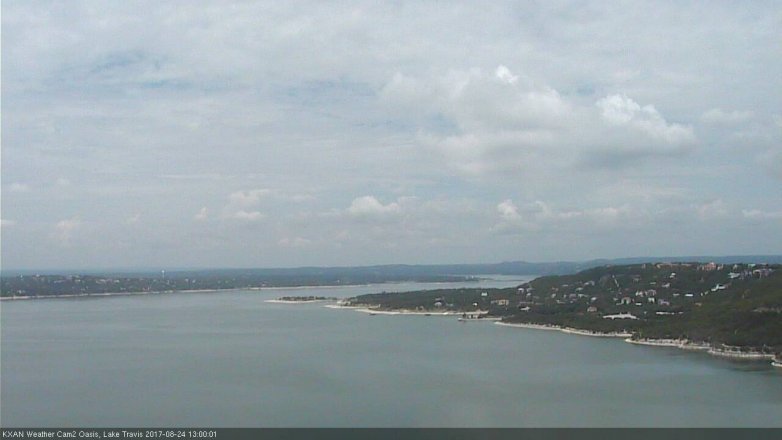 Lake Travis webcam, August 24, 2017 12:30 PM CT