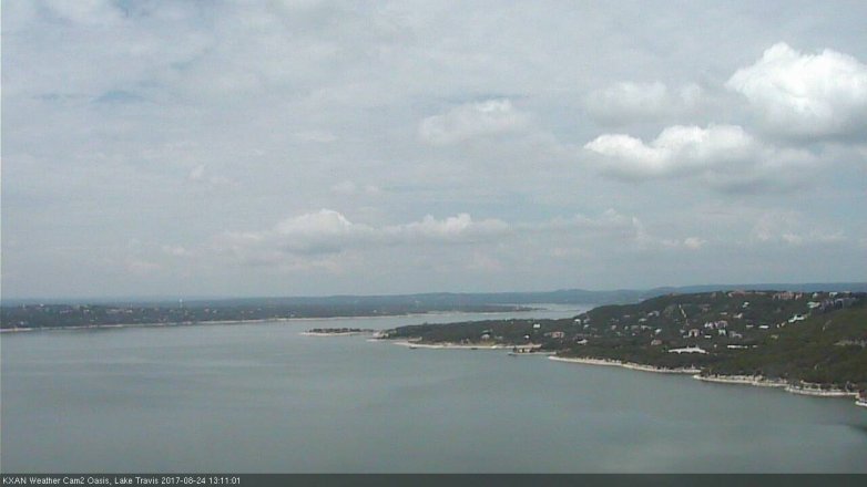 Lake Travis webcam, August 24, 2017 12:40 PM CT