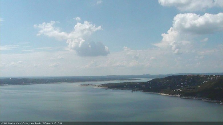 Lake Travis webcam, August 24, 2017 2:35 PM CT