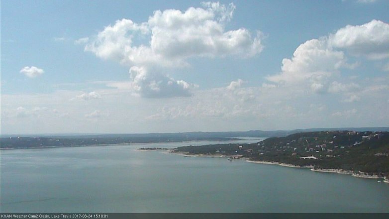Lake Travis webcam, August 24, 2017 2:40 PM CT