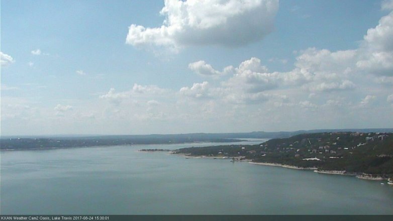 Lake Travis webcam, August 24, 2017 2:45 PM CT
