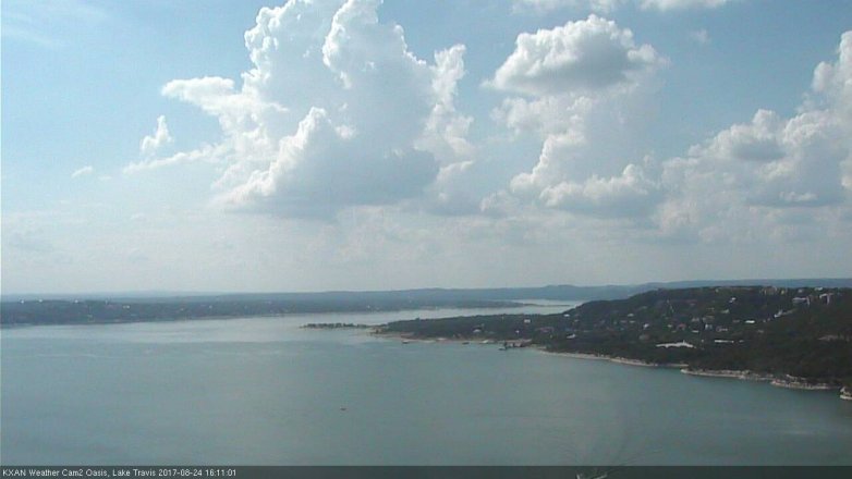 Lake Travis webcam, August 24, 2017 3:20 PM CT