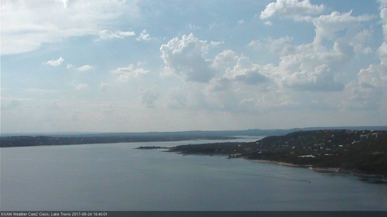 Lake Travis webcam, August 24, 2017 3:50 PM CT