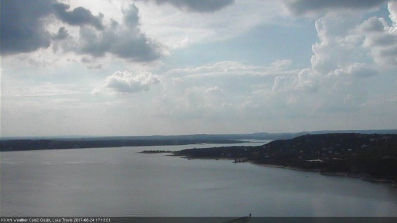 Lake Travis webcam, August 24, 2017 4:20 PM CT