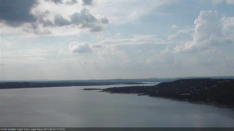 Lake Travis webcam, August 24, 2017 4:30 PM CT