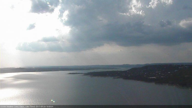 Lake Travis webcam, August 24, 2017 5:15 PM CT