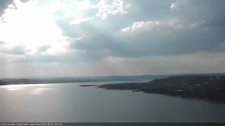 Lake Travis webcam, August 24, 2017 5:35 PM CT