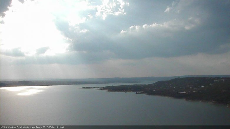 Lake Travis webcam, August 24, 2017 5:40 PM CT