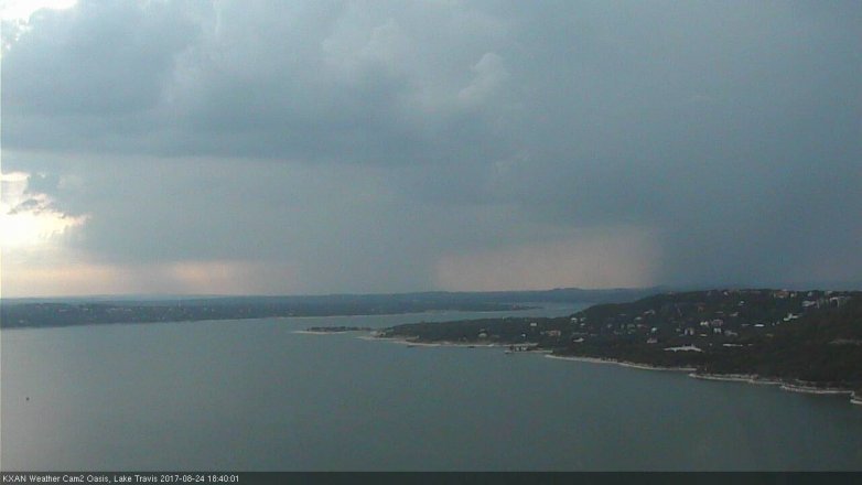 Lake Travis webcam, August 24, 2017 5:45 PM CT