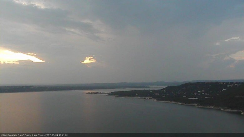 Lake Travis webcam, August 24, 2017 7:00 PM CT