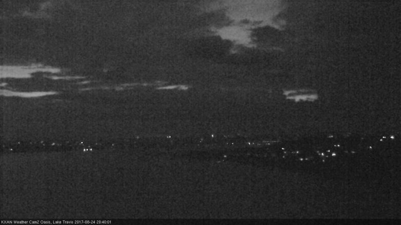 Lake Travis webcam, August 24, 2017 8:05 PM CT