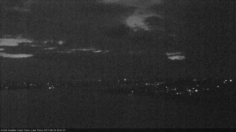 Lake Travis webcam, August 24, 2017 8:10 PM CT