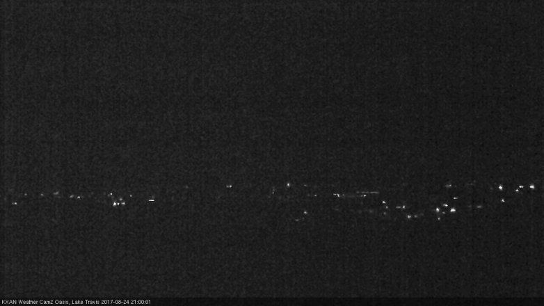 Lake Travis webcam, August 24, 2017 8:25 PM CT