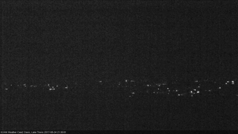 Lake Travis webcam, August 24, 2017 8:50 PM CT