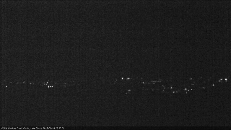 Lake Travis webcam, August 24, 2017 9:45 PM CT