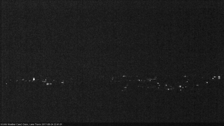 Lake Travis webcam, August 24, 2017 9:55 PM CT