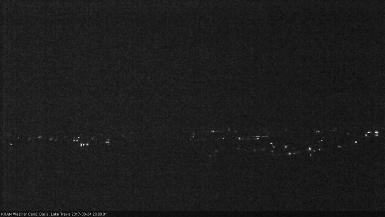 Lake Travis webcam, August 24, 2017 10:10 PM CT