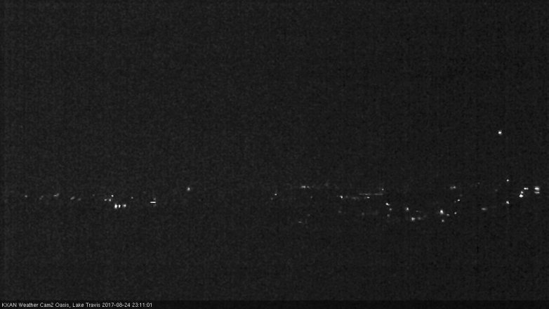 Lake Travis webcam, August 24, 2017 10:20 PM CT