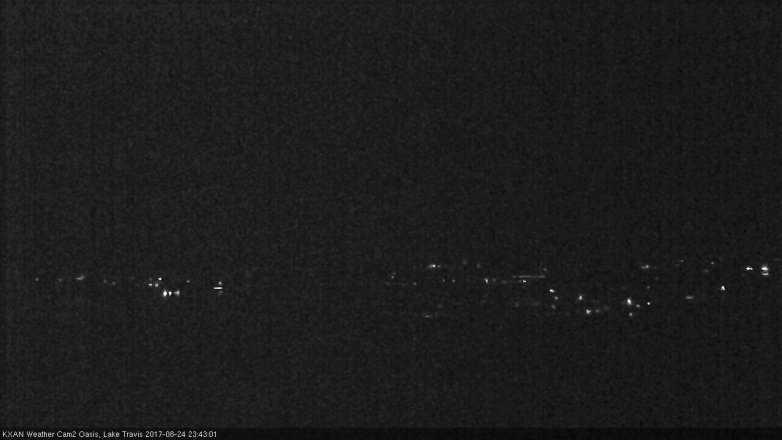 Lake Travis webcam, August 24, 2017 10:50 PM CT