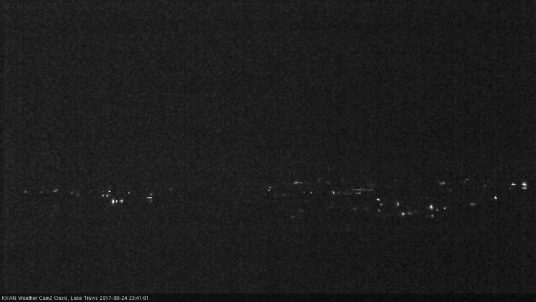 Lake Travis webcam, August 24, 2017 10:55 PM CT