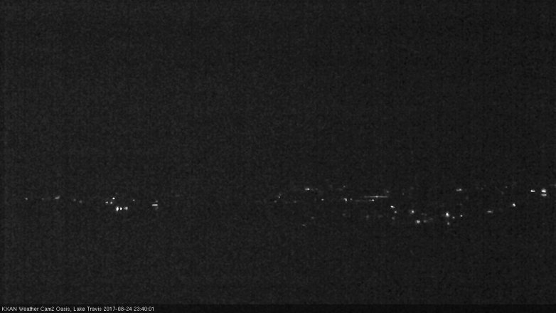 Lake Travis webcam, August 24, 2017 11:10 PM CT