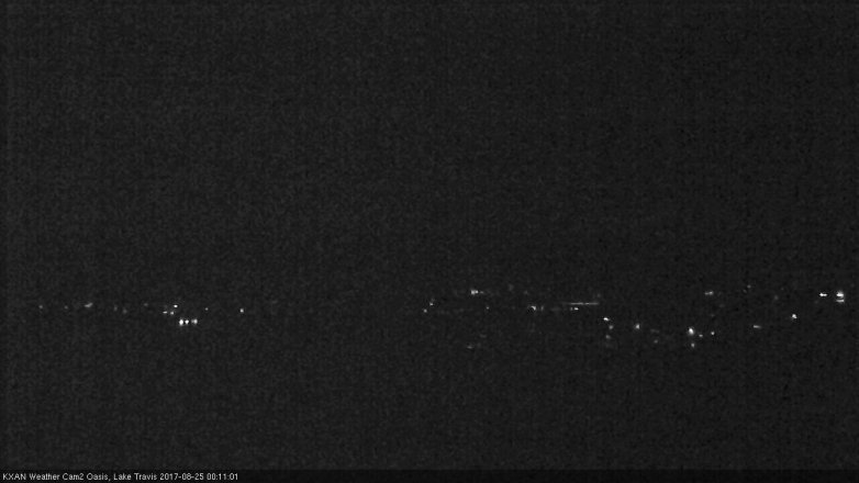 Lake Travis webcam, August 24, 2017 11:30 PM CT