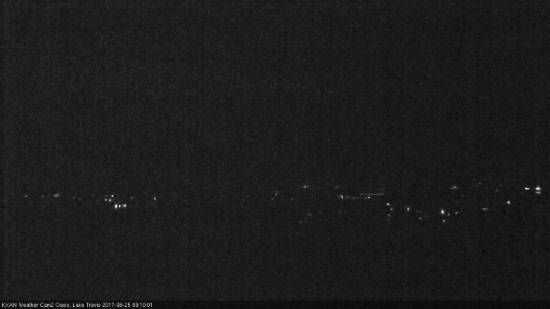 Lake Travis webcam, August 24, 2017 11:35 PM CT
