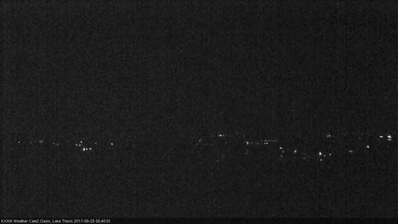 Lake Travis webcam, August 24, 2017 11:55 PM CT