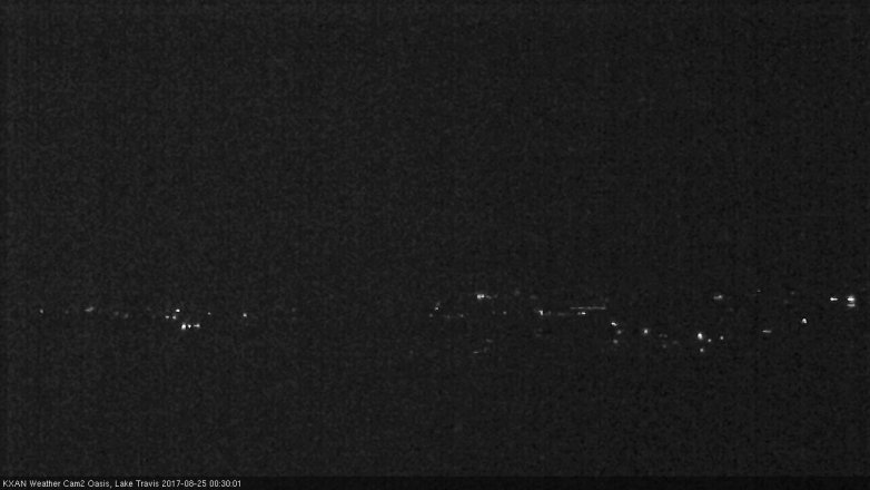Lake Travis webcam, August 24, 2017 12:00 AM CT