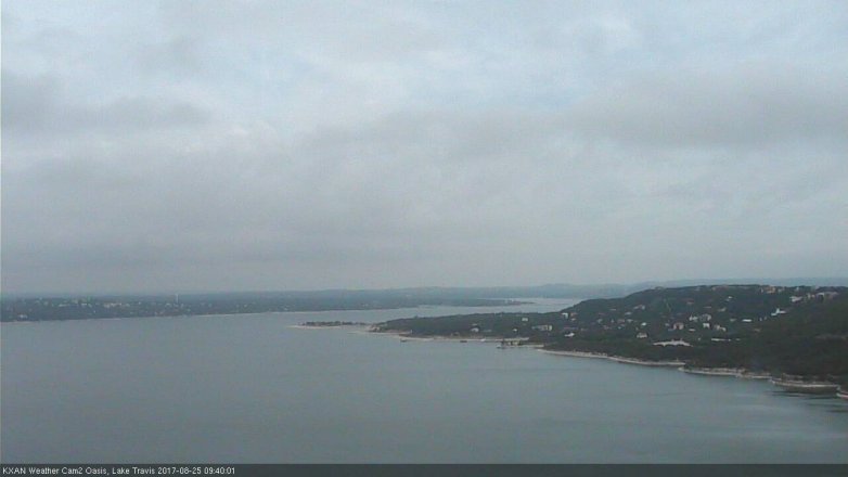 Lake Travis webcam, August 25, 2017 9:00 AM CT