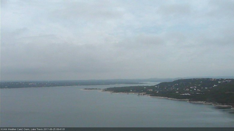 Lake Travis webcam, August 25, 2017 9:05 AM CT