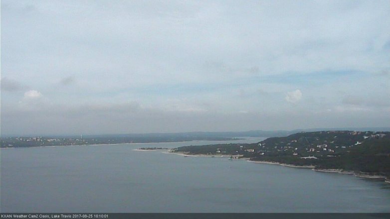 Lake Travis webcam, August 25, 2017 9:15 AM CT
