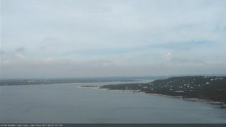Lake Travis webcam, August 25, 2017 9:35 AM CT